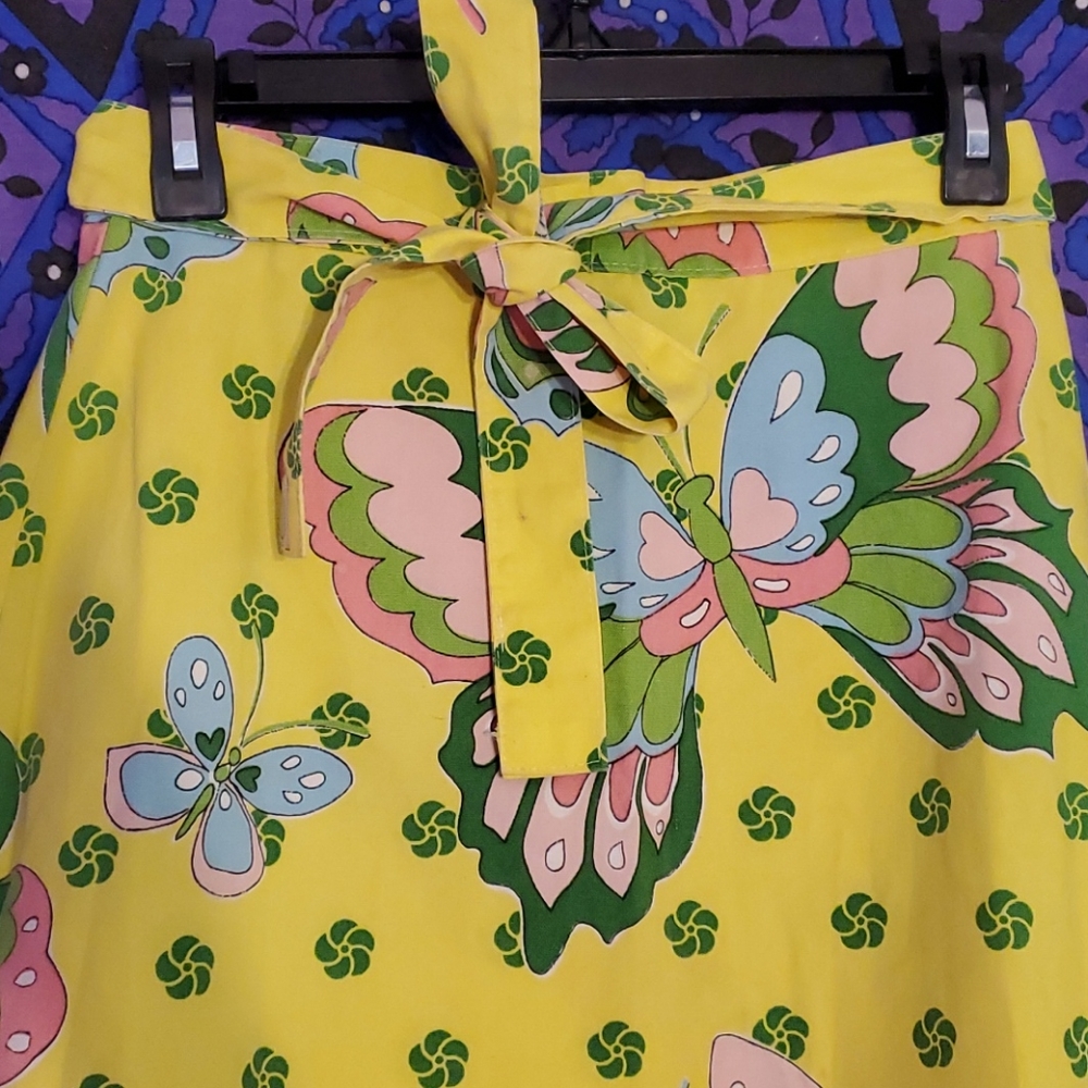 Vintage butterfly wrap skirt - Picture 11 of 14